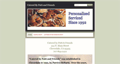 Desktop Screenshot of cateredbypatti.com